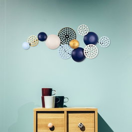 Wallity Aurora 2 - Escultura de pared de metal multicolor
